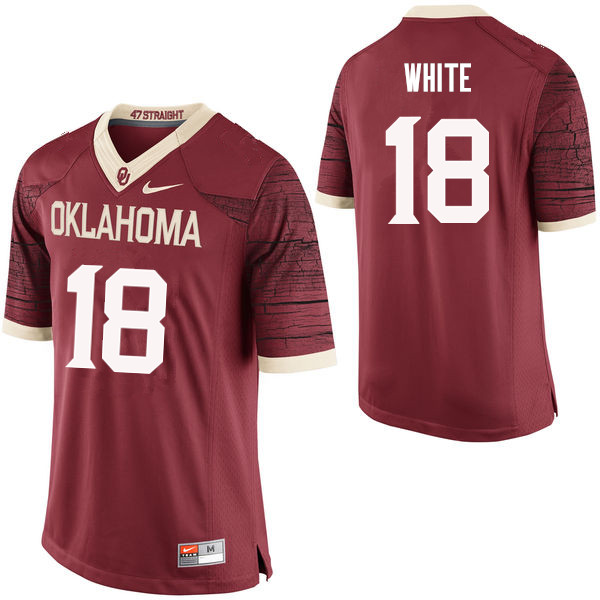 Oklahoma Sooners #18 Jason White College Football Jerseys Limited-Crimson